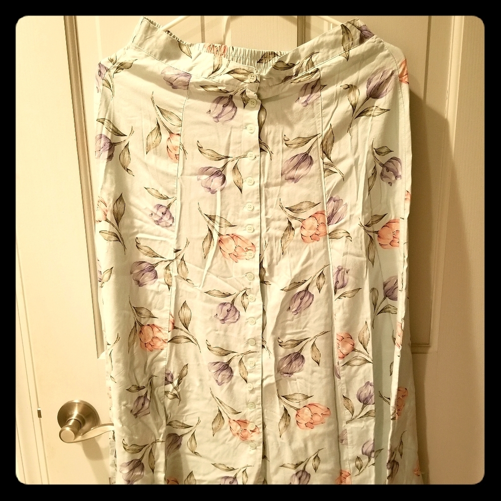 Long Button Down Skirt - image 2